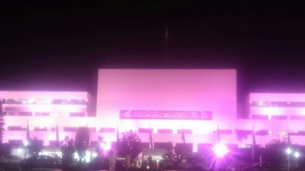Parliament House Goes Pink to Raise Breast Cancer Awareness