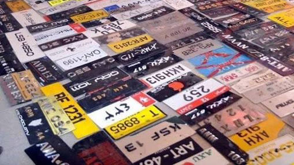 universal number plates