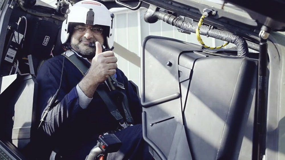 khaqan abbasi in helicopter