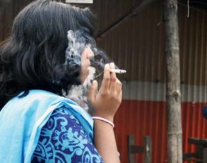 female smoking