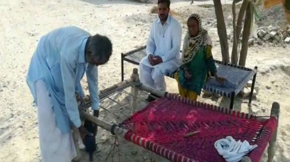 Blind, Deaf and Mute Charpai Maker in Vehari Inspires with Stunning Designs