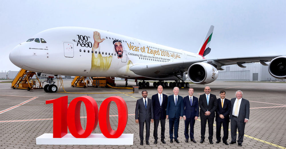 Emirates Just Added 100th Airbus A380 to its Fleet