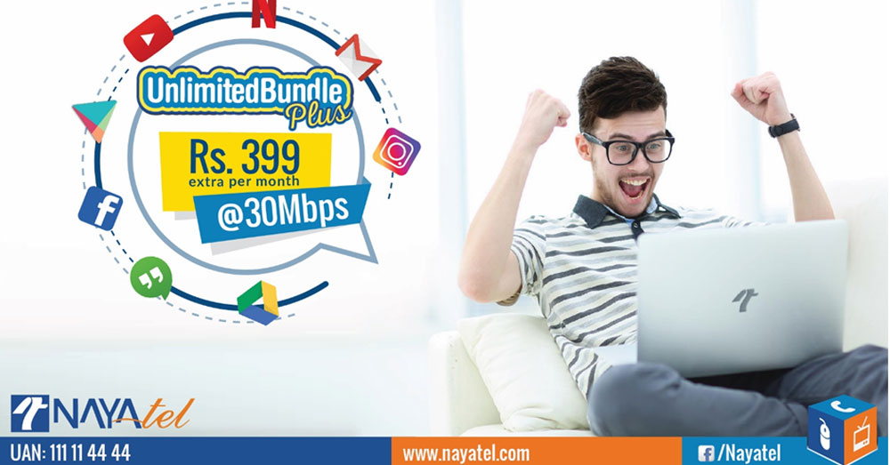 Nayatel Introduces 30Mbps Unlimited Internet Bundle for Video Streaming