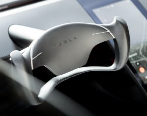 Tesla Roadster steering wheel