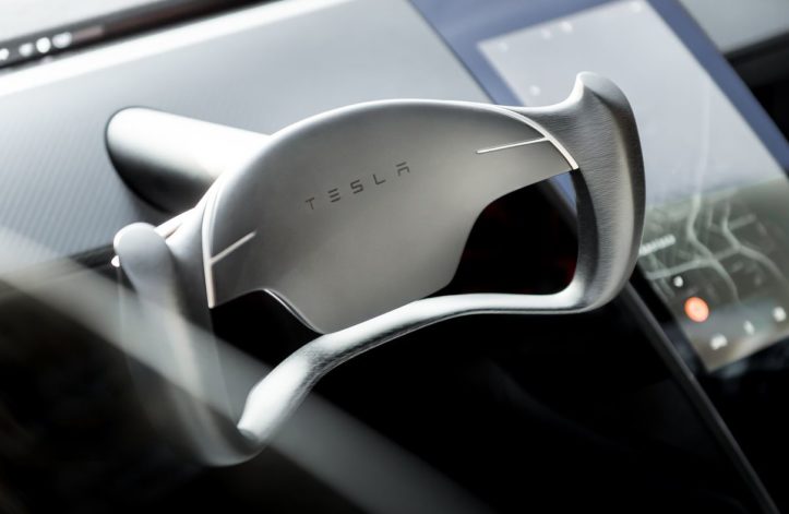 Tesla Roadster steering wheel