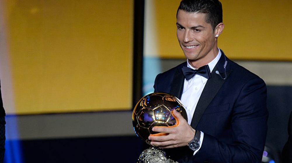 Cristiano Ronaldo Wins His Fifth Balon d’Or & Equals Lional Messi’s Record