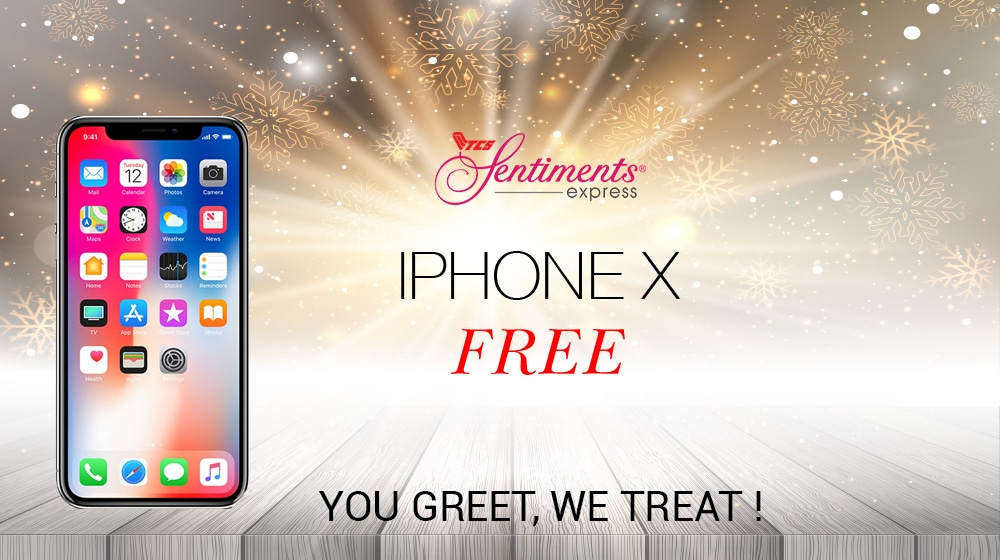 Order a New Year’s Cake with TCS Sentiments and Win an iPhone X