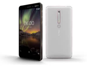 Silver Nokia 6 2018 Front Back