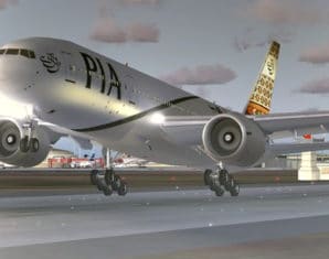 PIA Plane take off.