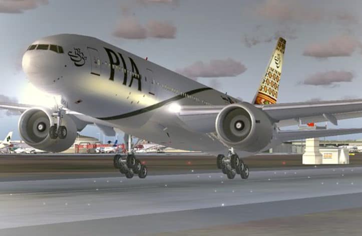 PIA Plane take off.