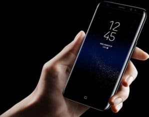 Black Galaxy S9 in Hands Look