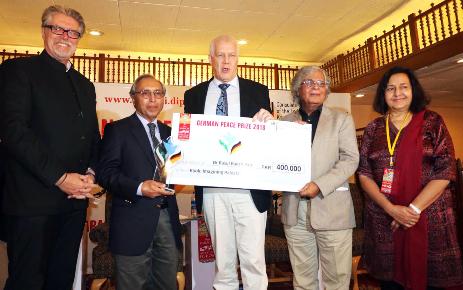 Karachi Literature Festival 2018 Prize distribution ceremony.