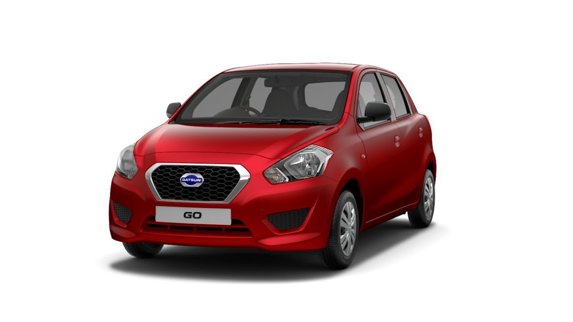 Red Datsun Go Front
