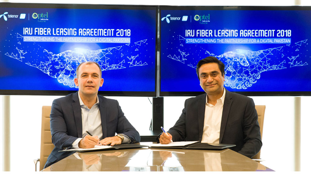 PTCL Signs Fiber Leasing Agreement for 3rd Consecutive Year with Telenor Pakistan