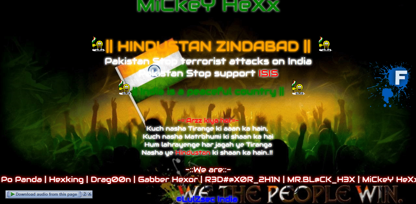Mickey Hexx LulzSec India Indian Hackers