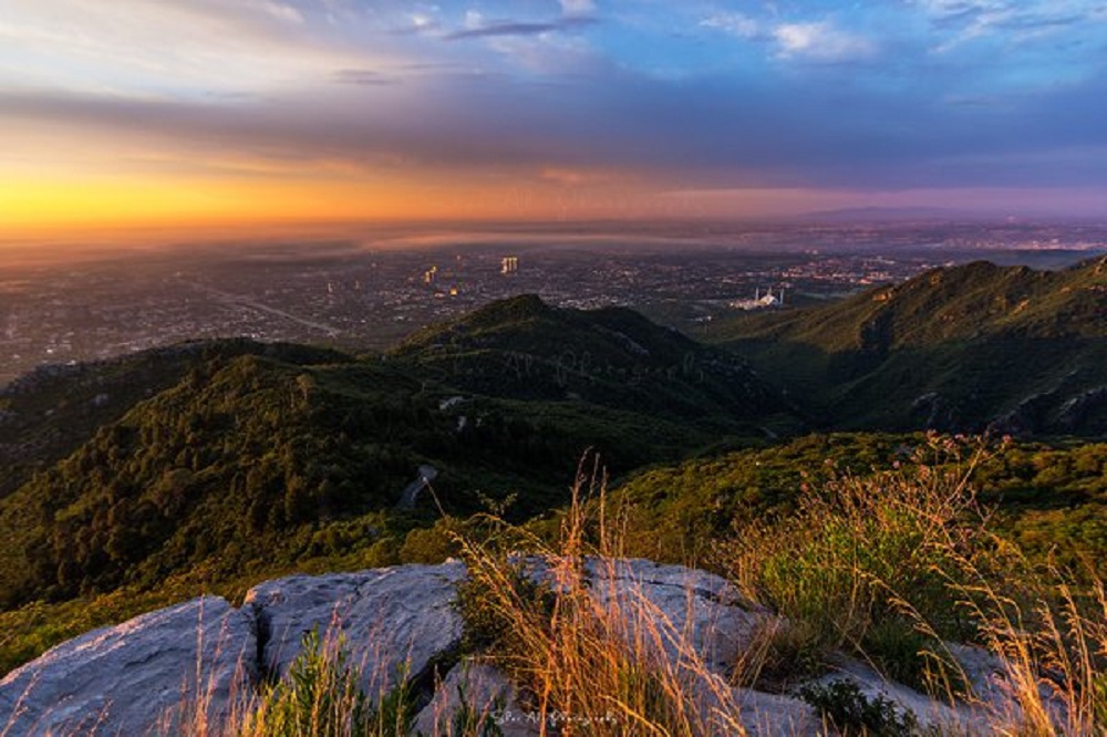 Beautiful Sunset Islamabad View from Margalla Top