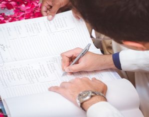 Signature on Marriage Certificate
