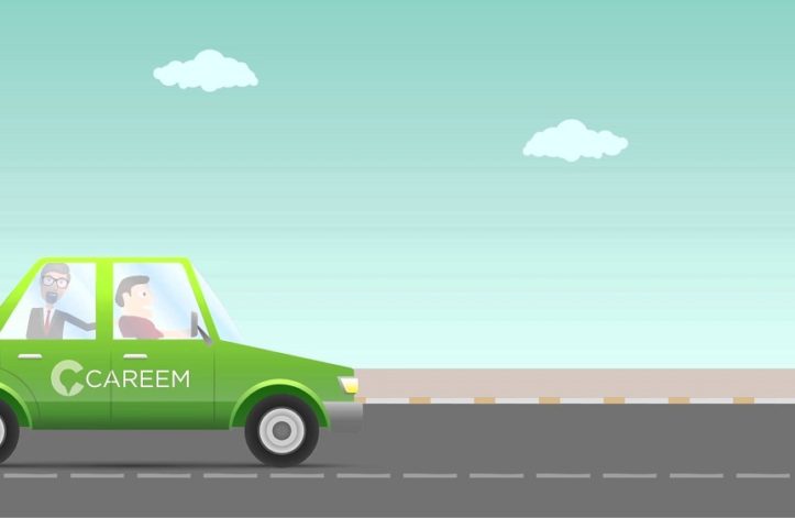 Careem Car Running on Road