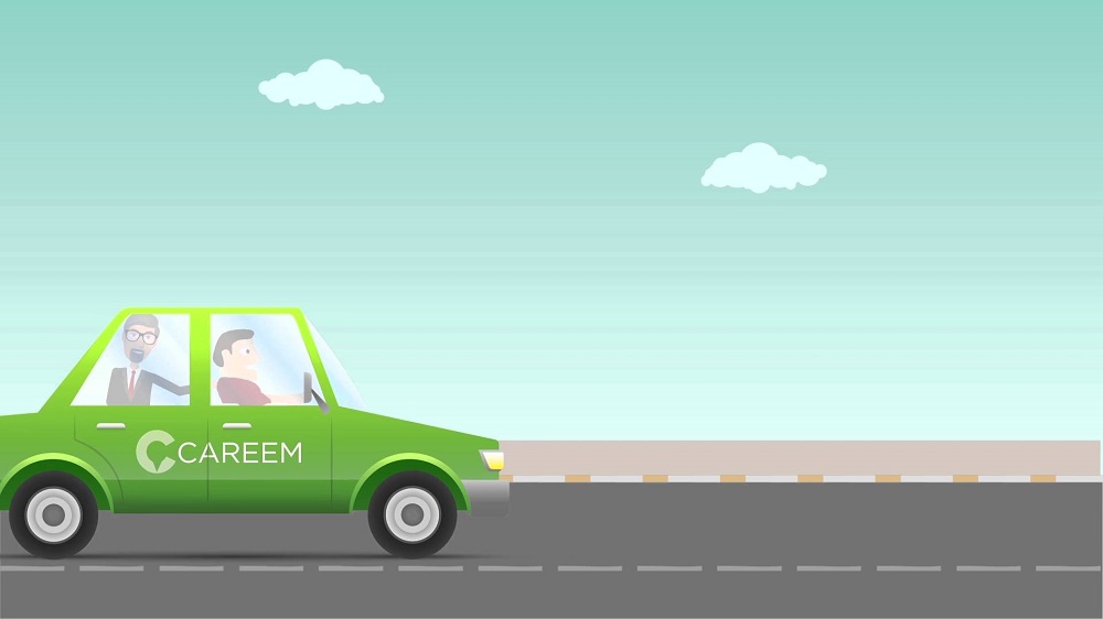 Careem Car Running on Road