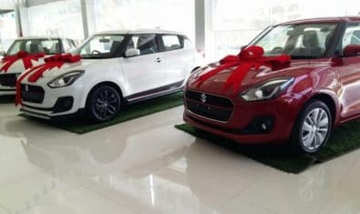 Suzuki Swift 2018 in White and Red