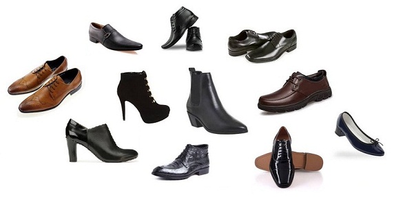 different types of shoes