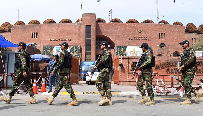 Five Security Guards at Gaddafi Stadium