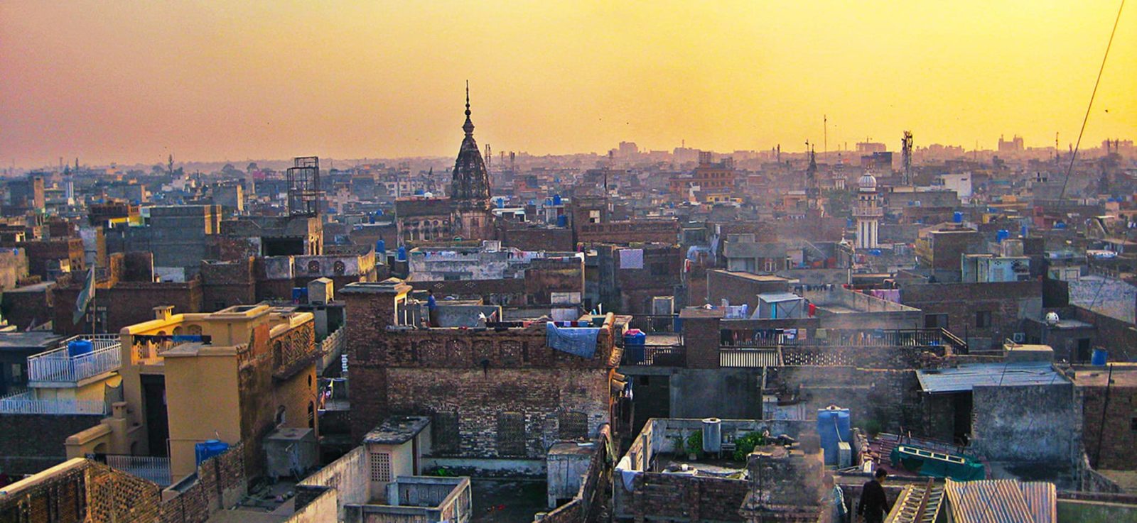 Androon Pindi houses sunset view 