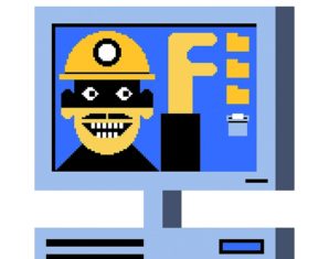 Hacker inside PC Clipart