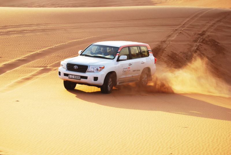 Jeep on Desert