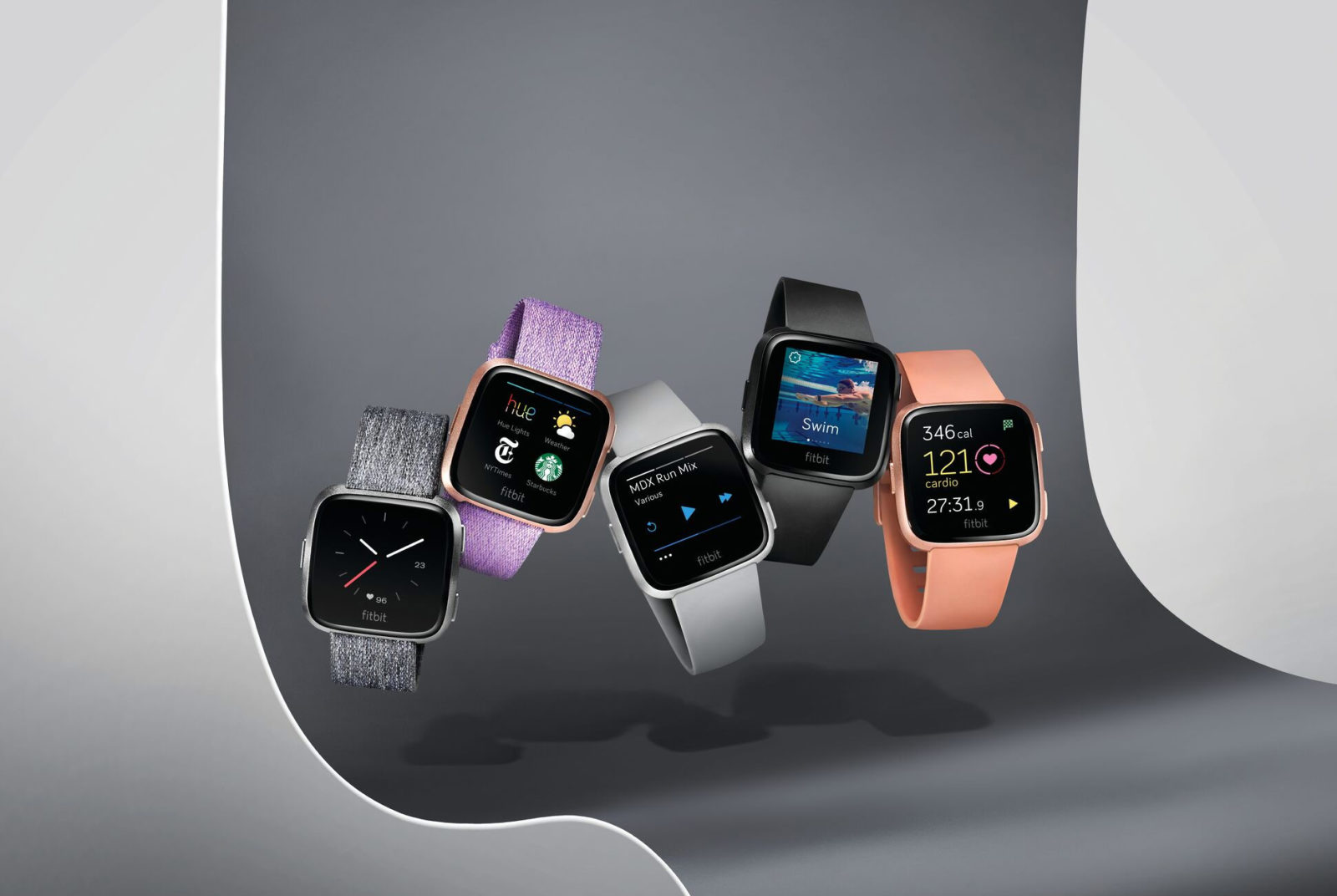 Different Colored Fitbit Smartwatches