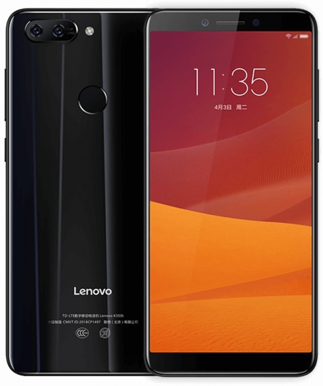 Lenovo K5 front and back design 