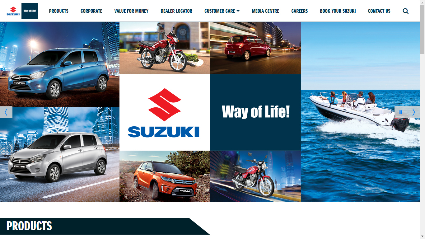 pak suzuki new homepage