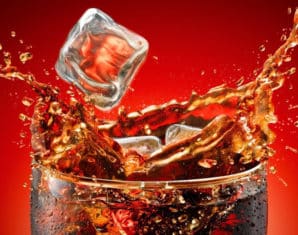 Coca cola in glass hd