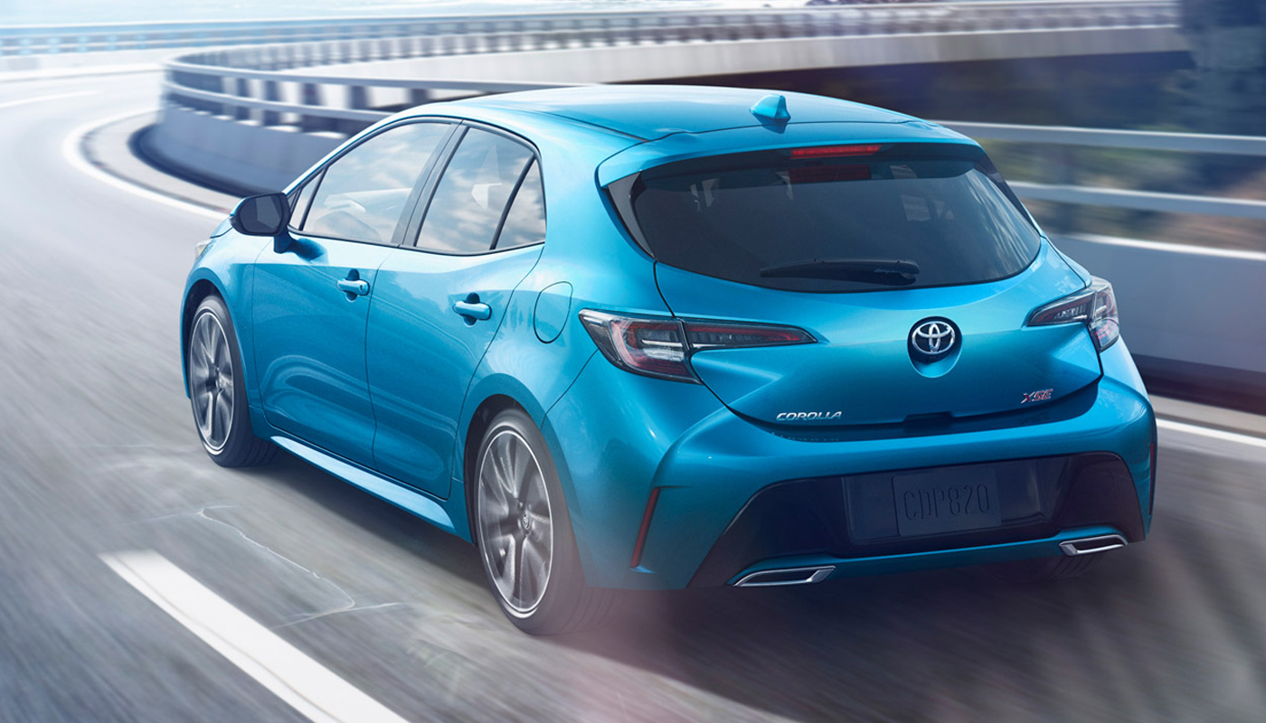 Blue Toyota Corolla 2019 Exterior Back HD