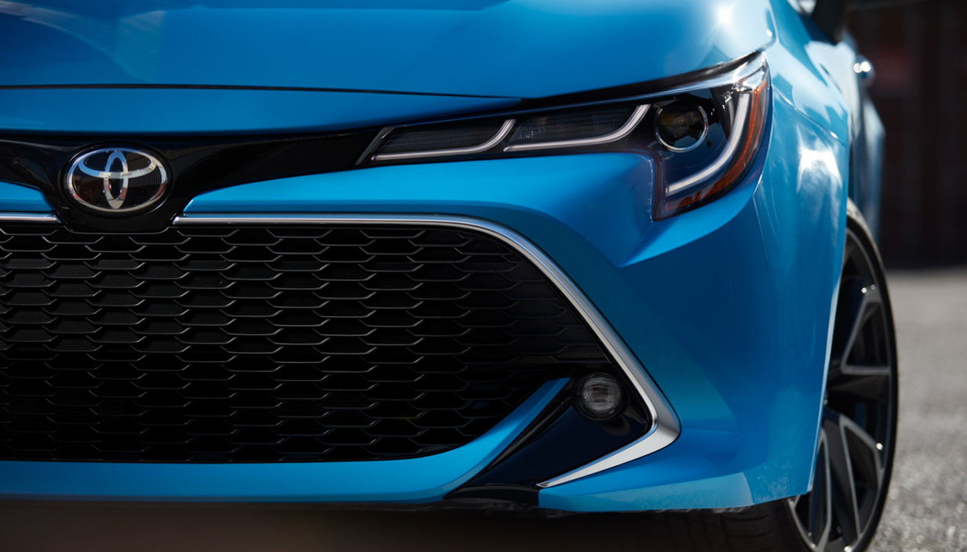 Blue Toyota Corolla 2019 Light Bumper