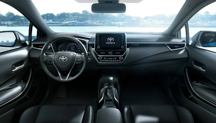 Blue Toyota Corolla 2019 Interior