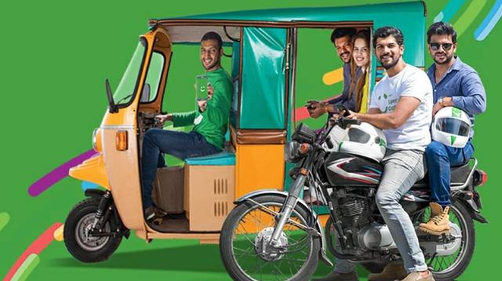 Careem rickshaw and bike