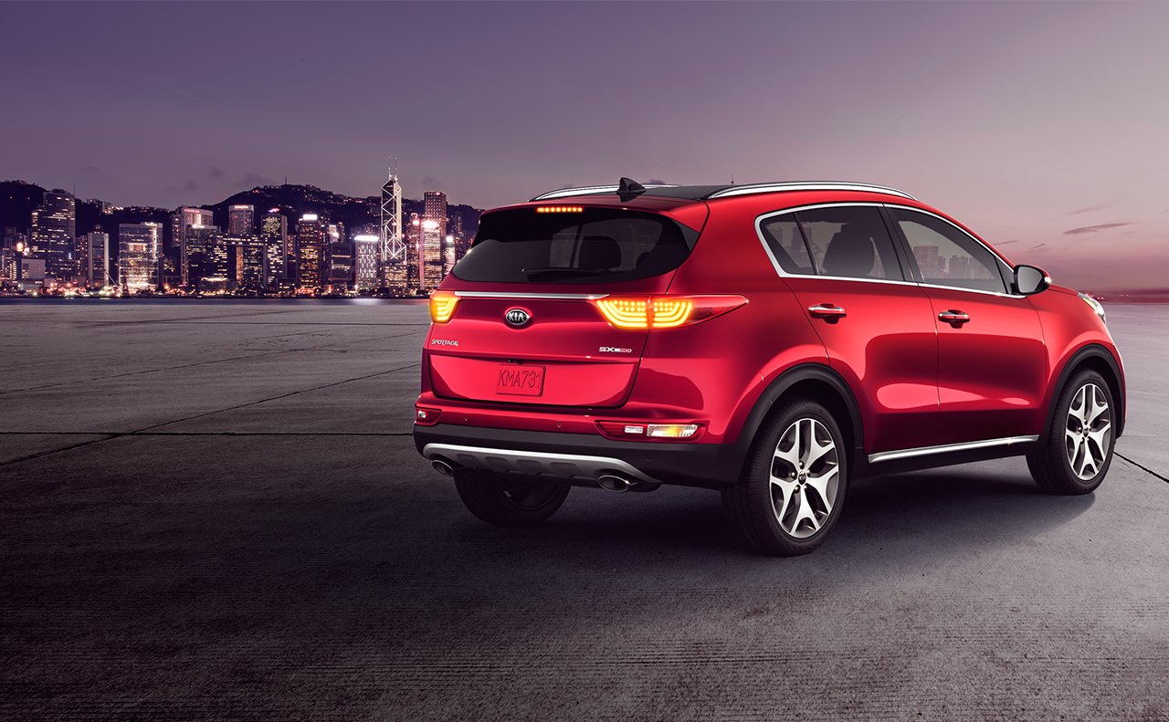 Red Sportage Exterior Back