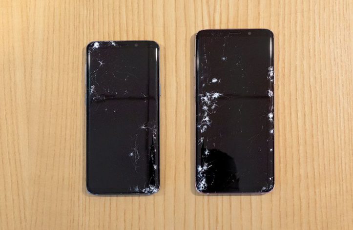 samsung s9 and s9+ smashed