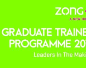 Zong 4G Graduate Trainee Program 2018