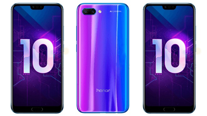 Huawei Honor 10 Front and Back