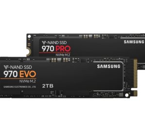 Samsung 970 Pro and Evo M.2 SSDs