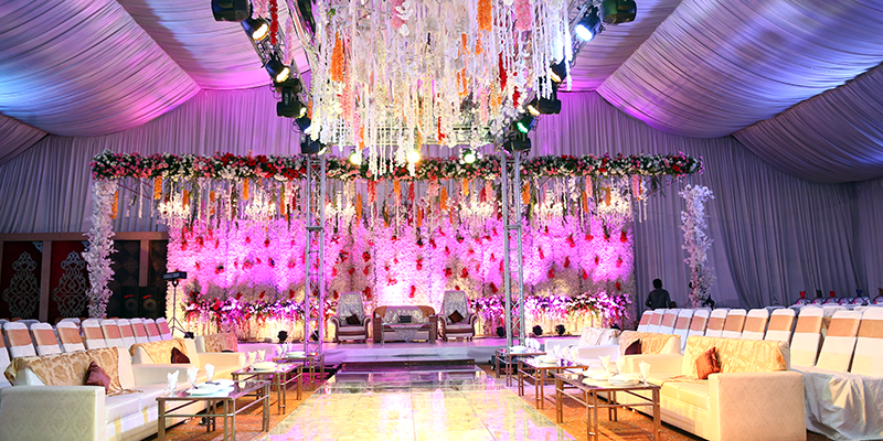 Wedding stage and hall