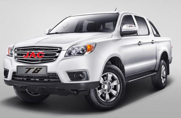 Silver Nissan JAC T6 Double Cabin Pickup