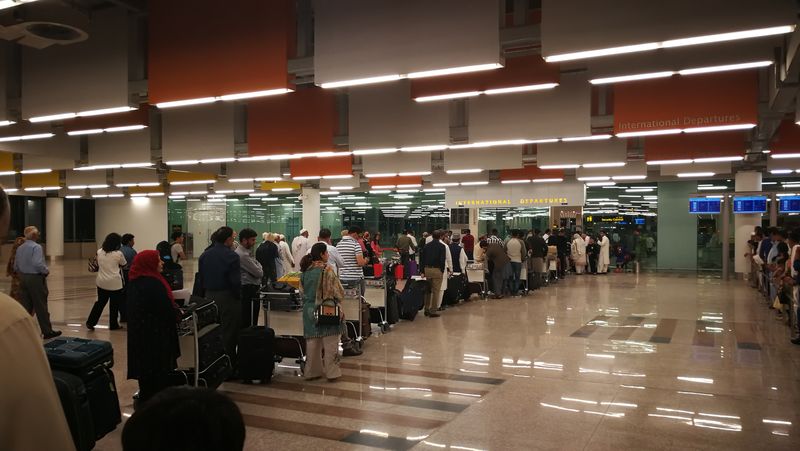 New Islamabad International Airport Check-in Queues