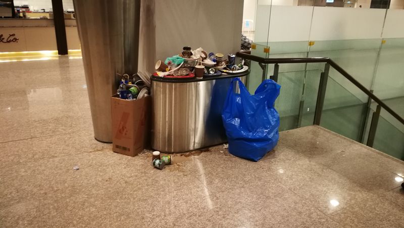 Garbage Baskets in Islamabad International Airport