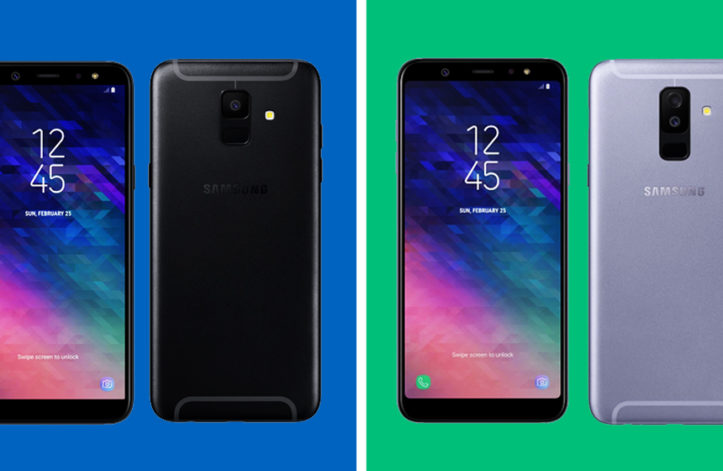 Samsung Galaxy A6 and A6+