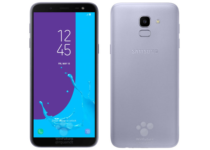 Galaxy J6 Front and Back