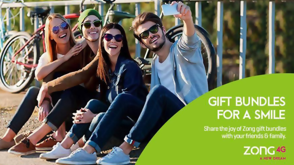 Zong 4G Gift Bundles for a smile