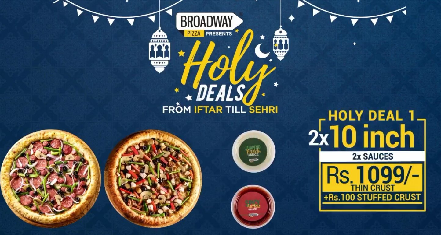 broadway karachi pizza deal